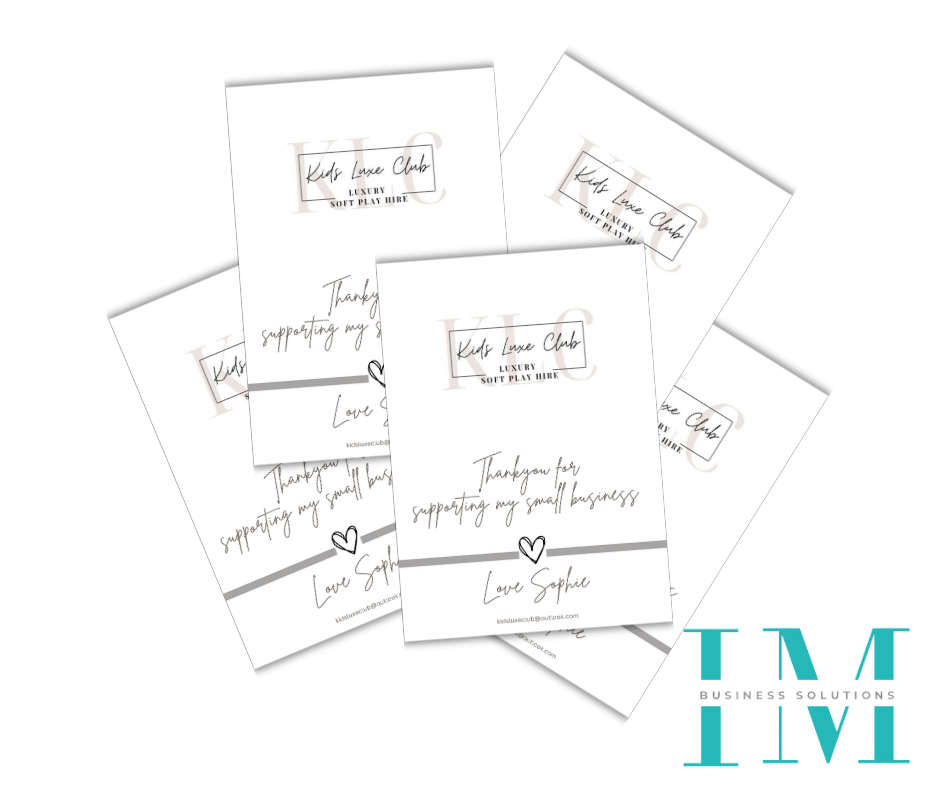 Custom A6 Thank You Cards